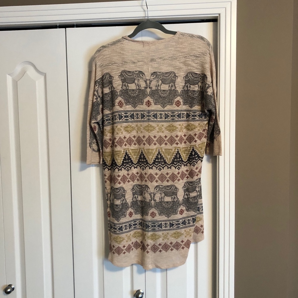 Elephant pattern cardigan - Picture 2 of 3